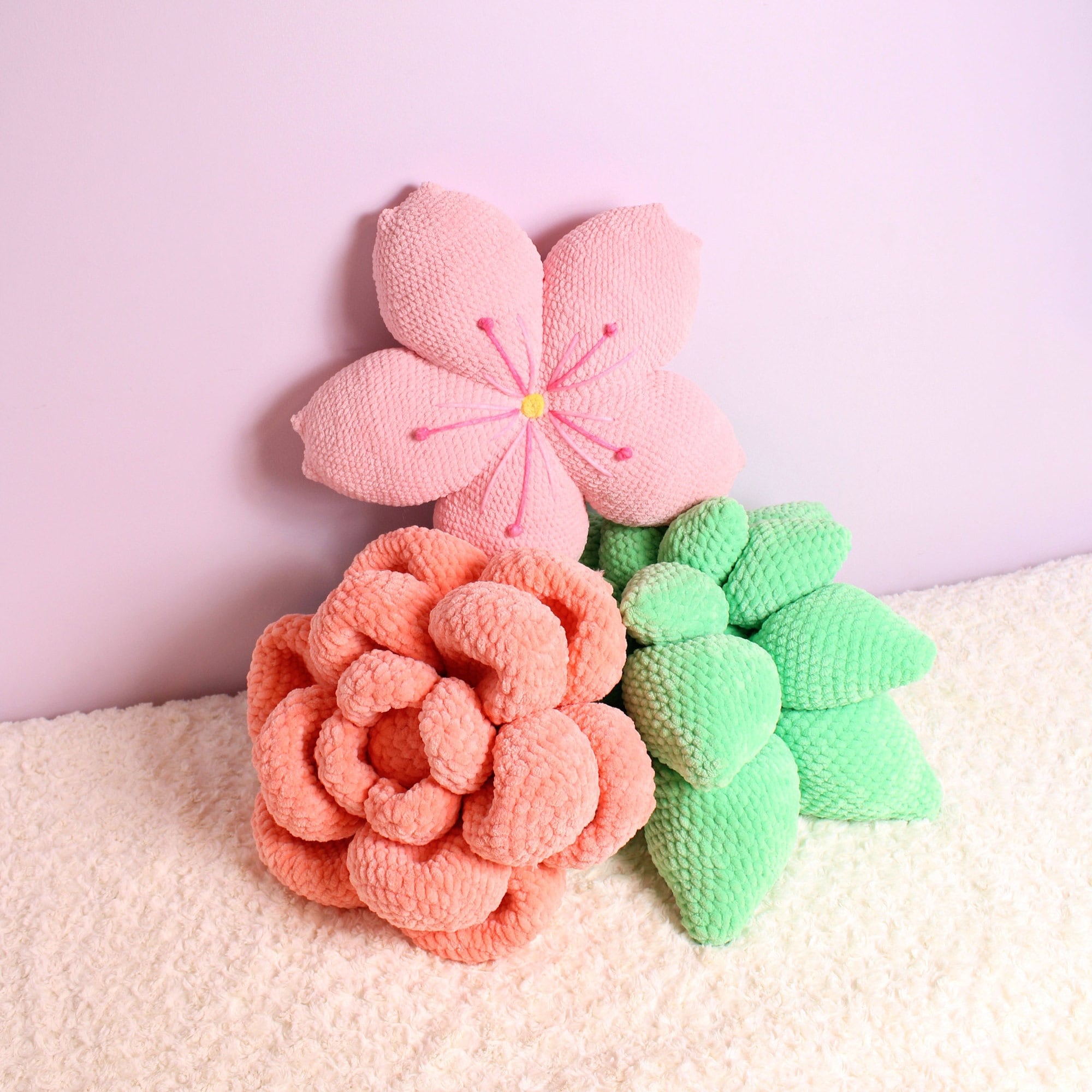 32 Flower Pillow Crochet Patterns for Cozy, Giftable Home Décor 22 Crochet Flower Pillow Pattern: Succulent