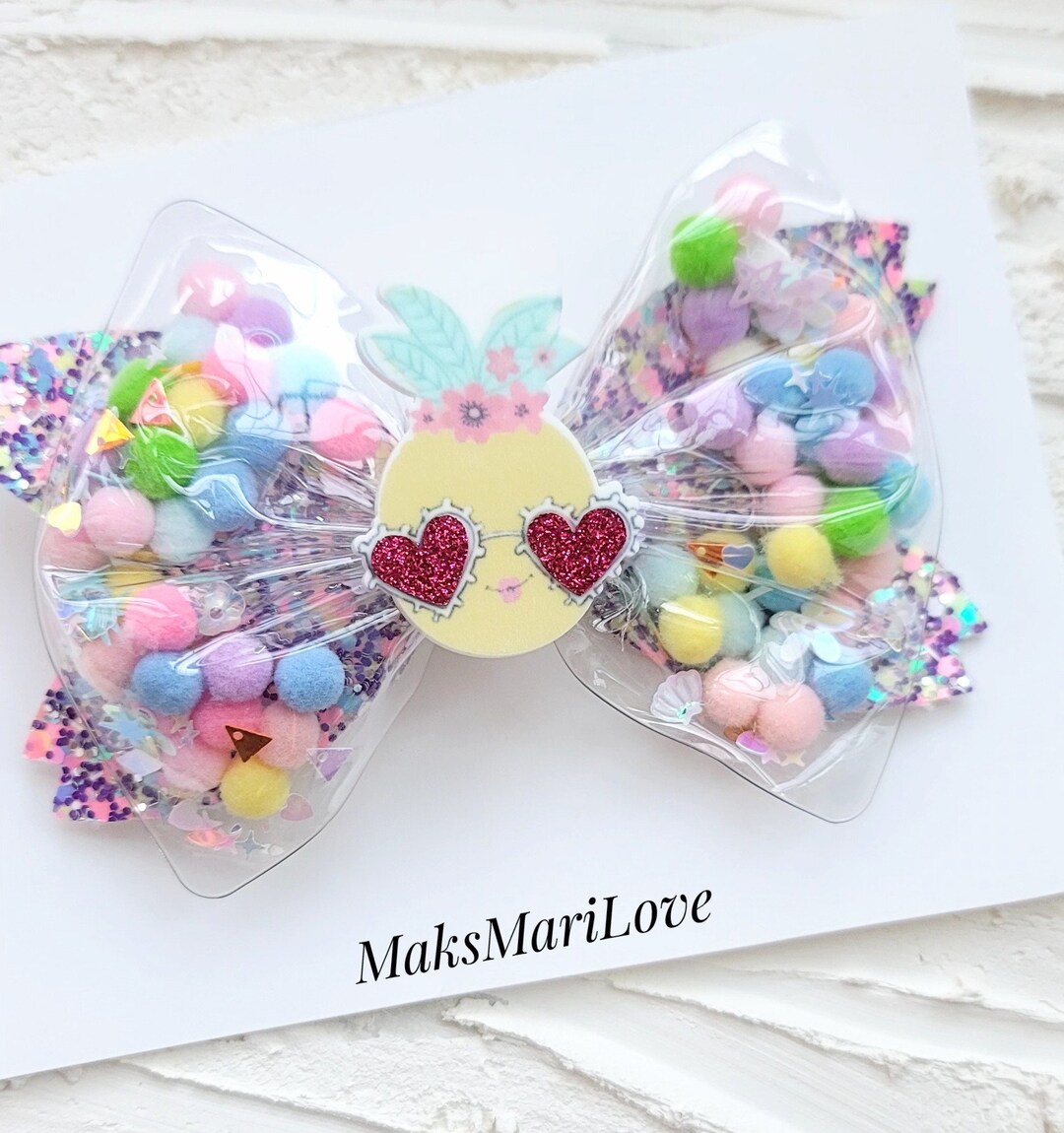 Princess Pineapple Solid Bum Bow