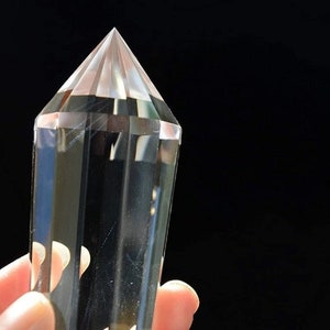 Real Tibetan Himalayan High Altitude 99% Clear 13 Sided Crystal Point Quartz Vogel Wand 5.20 Inch Spiritual Reiki Healing Crystal Vogel image 6