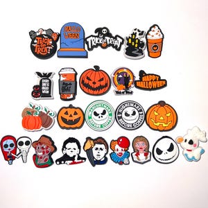 Halloween Shoe Charm: Spooky Crocodile with Pumpkin