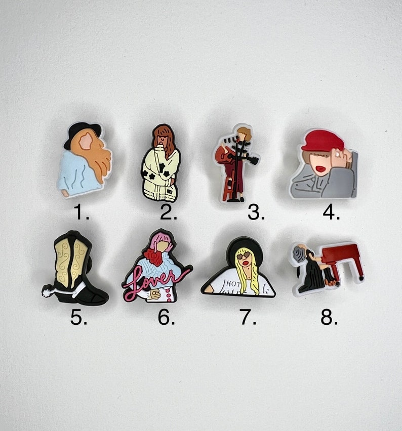 Set of Most Selling Taylor Swift Croc Charms Swiftie Jibbitz Etsy