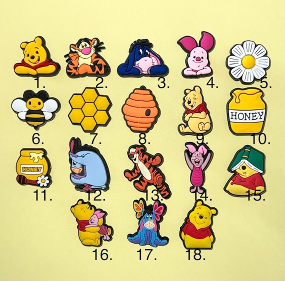 Winnie the Pooh Croc Charms
