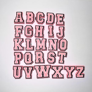Pink White Colour Clog Charm Letter | Decorative Shoe Charm | Fashionable Shoe Charm