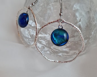 Beautiful Blue Lagoon -  Iceland  Earrings    -  Northern lights - Earrings -Beautiful Norðurljós - Hidda design