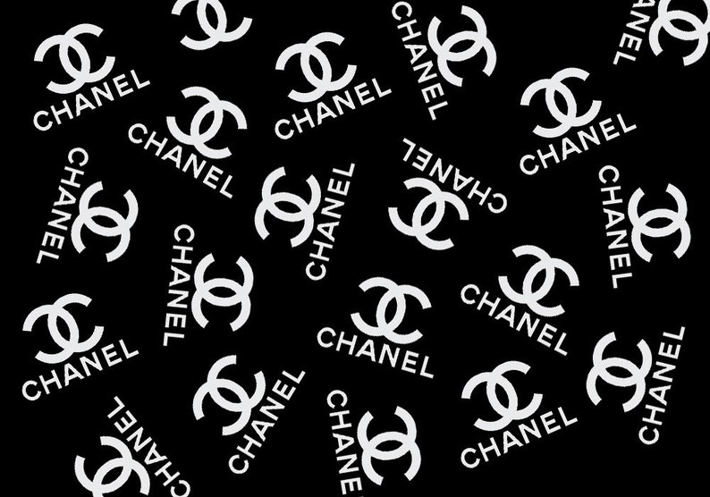Chanel Fabric Printed Cotton Fabric By The Yard | Etsy