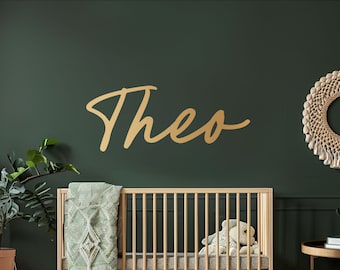 Pegatina de pared para habitación de los niños, pegatina de pared con nombre, pegatina de pared para habitación de bebé, pegatina de pared para habitación de niños, regalo personalizado, regalos para bebés para el nacimiento