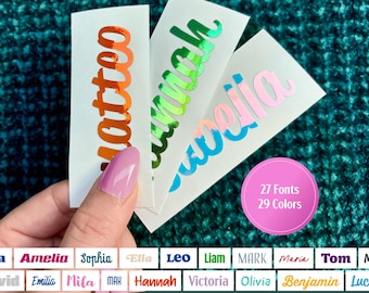 Personalized Name Sticker for Water Bottles - Custom Waterproof Name Decals - Durable, Unique, Personal Name Stickers for Kids & Adults