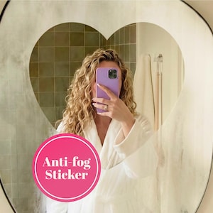Spiegelstickers, badkamerdecoratie, anti-condens hartstickers, woondecoratie voor de badkamer, spiegelversiering, cadeau voor je vriendin