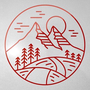 Wandern Berge Natur Aufkleber Autoaufkleber Camper Travel Wohnmobil hike Sticker Decal Bild 6