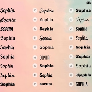 Personalized Name Sticker for Water Bottles - Custom Waterproof Name Decals - Durable, Unique, Personal Name Stickers for Kids & Adults image 4