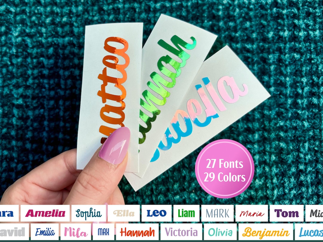 Personalized Name Sticker for Water Bottles - Custom Waterproof Name ...