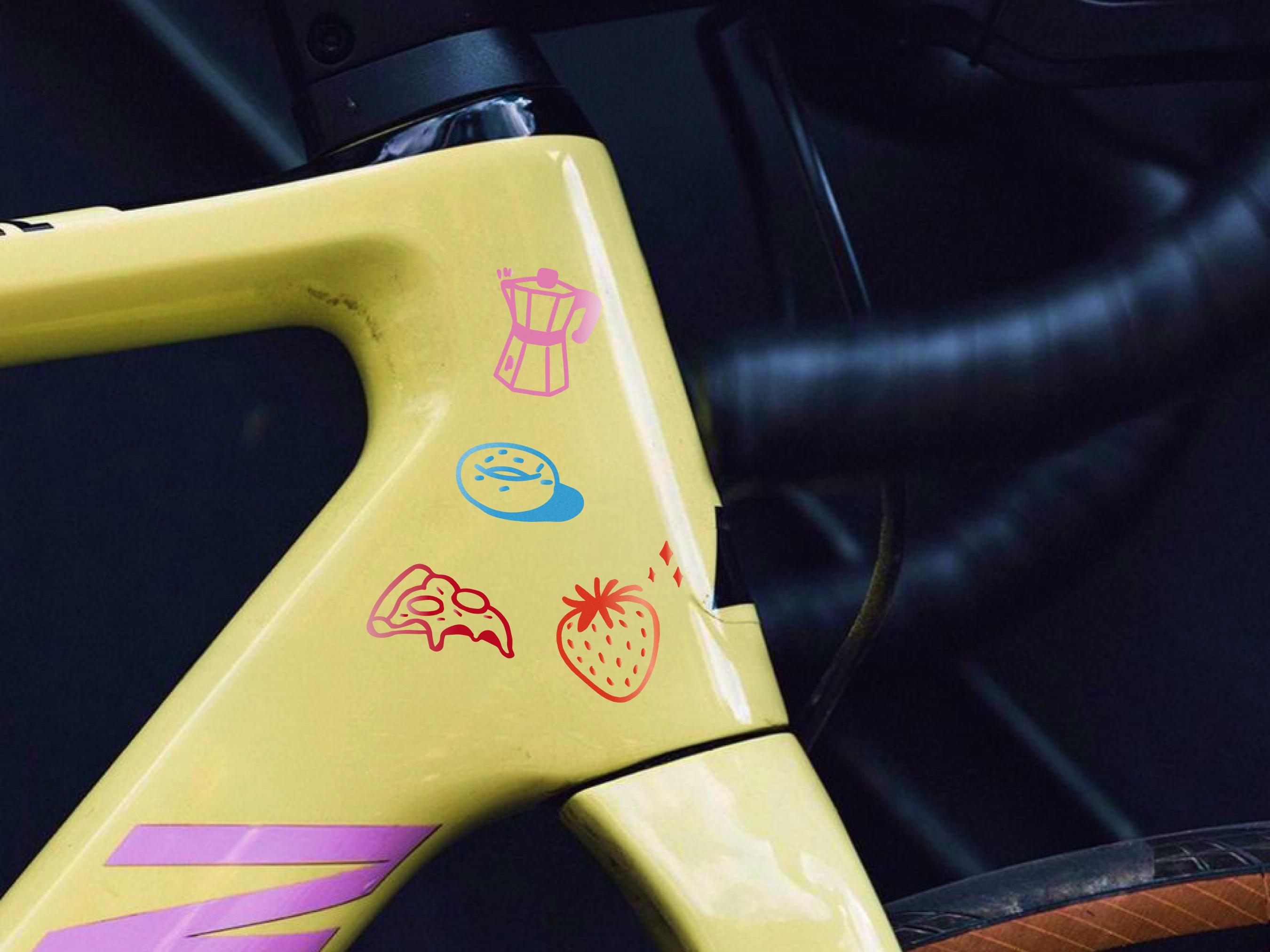 Bike frame decal - Etsy 日本