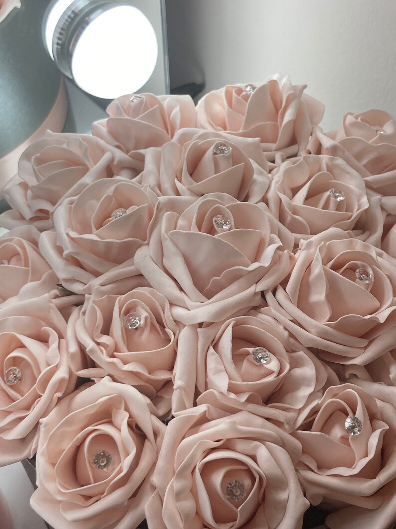 Personalised Diamante Rose Hat Box Bespoke Flower Hat Boxes Etsy