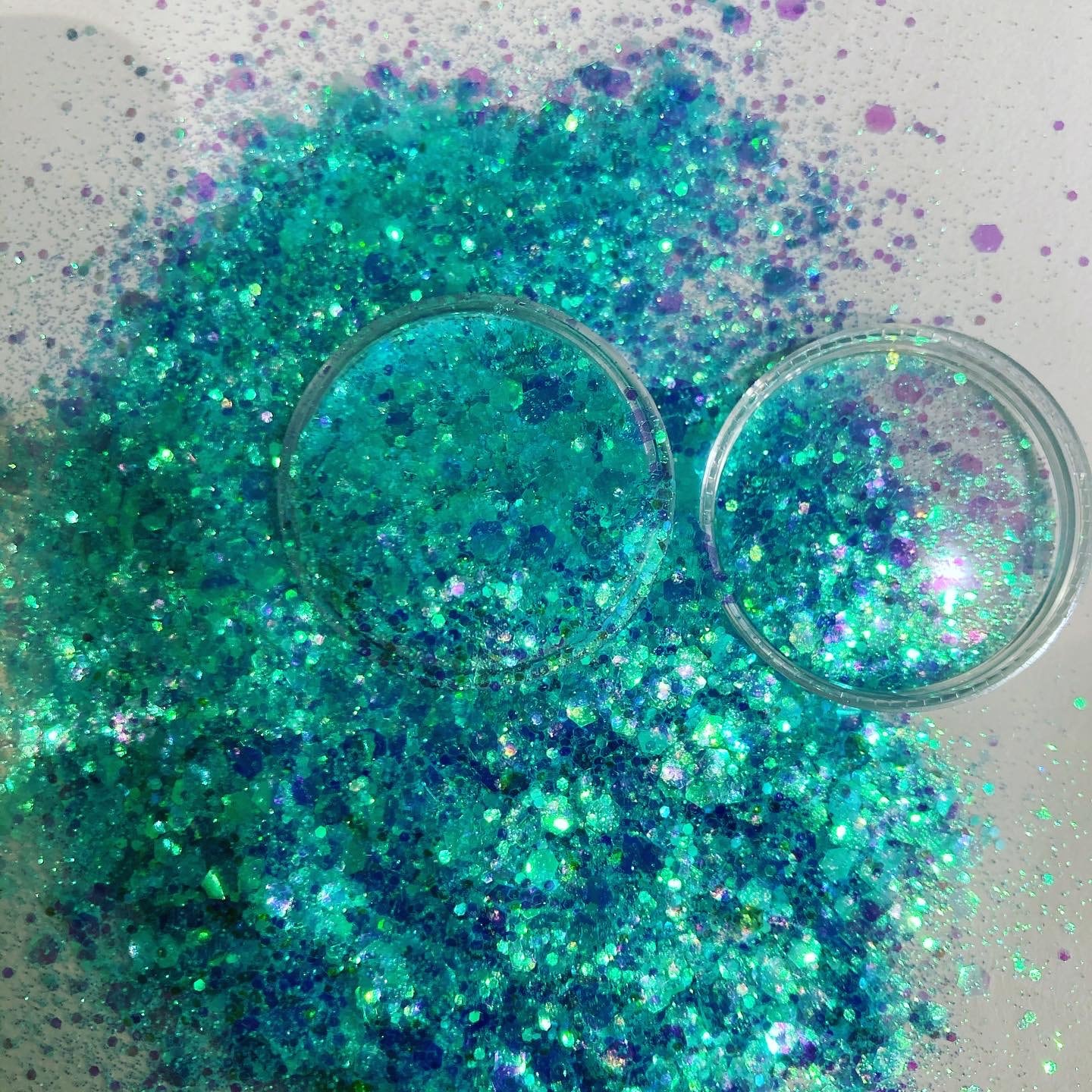 Baby Blue Chunky Mix Glitter Colour Shift Glitter Craft Etsy UK