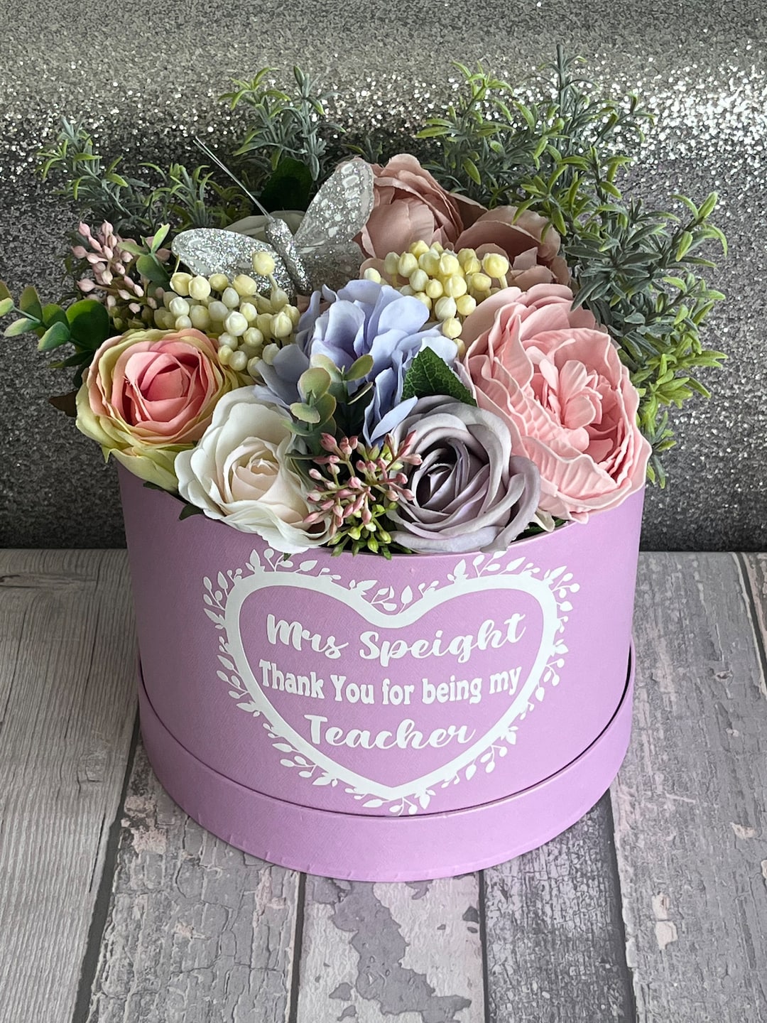 Thank You Teacher Gift Personalised Present End of Year - Etsy
