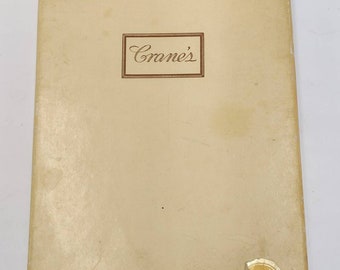 writing paper for letters Cranes - Vintage Stationary - Paper Cards - Notes - Embossed - Simple Design - 44 Pieces - Classic