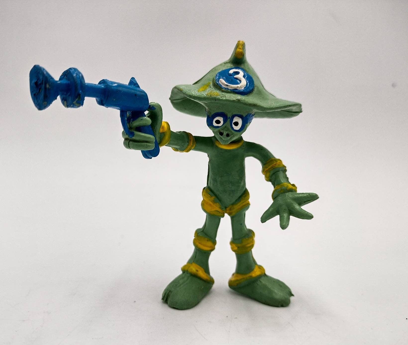 1980's Pizza Hut Alien Vintage Kids Toy Bendable Etsy