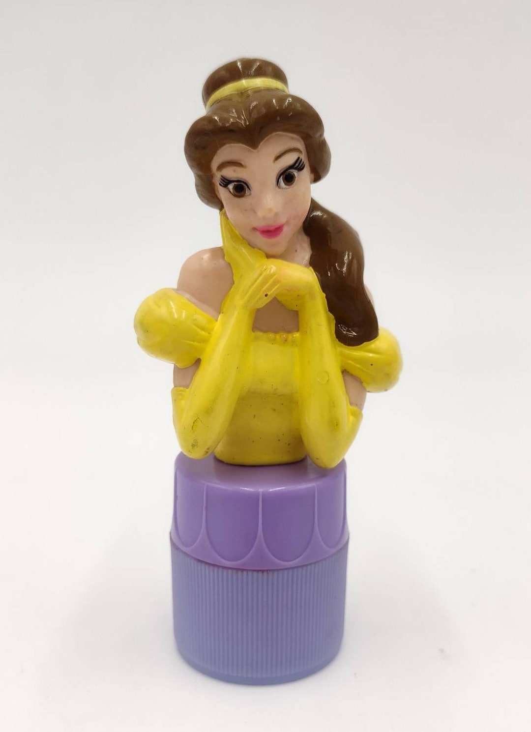 Princess Belle Vintage Disney Rubber Stamp Figurine Rose Etsy