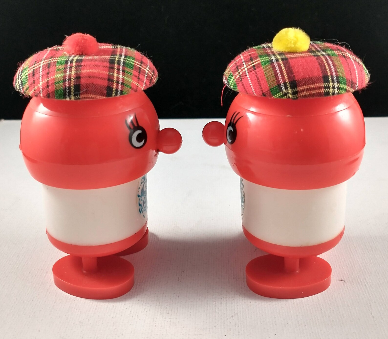 Scottish Duo Vintage Salt and Pepper Shakers Red Etsy