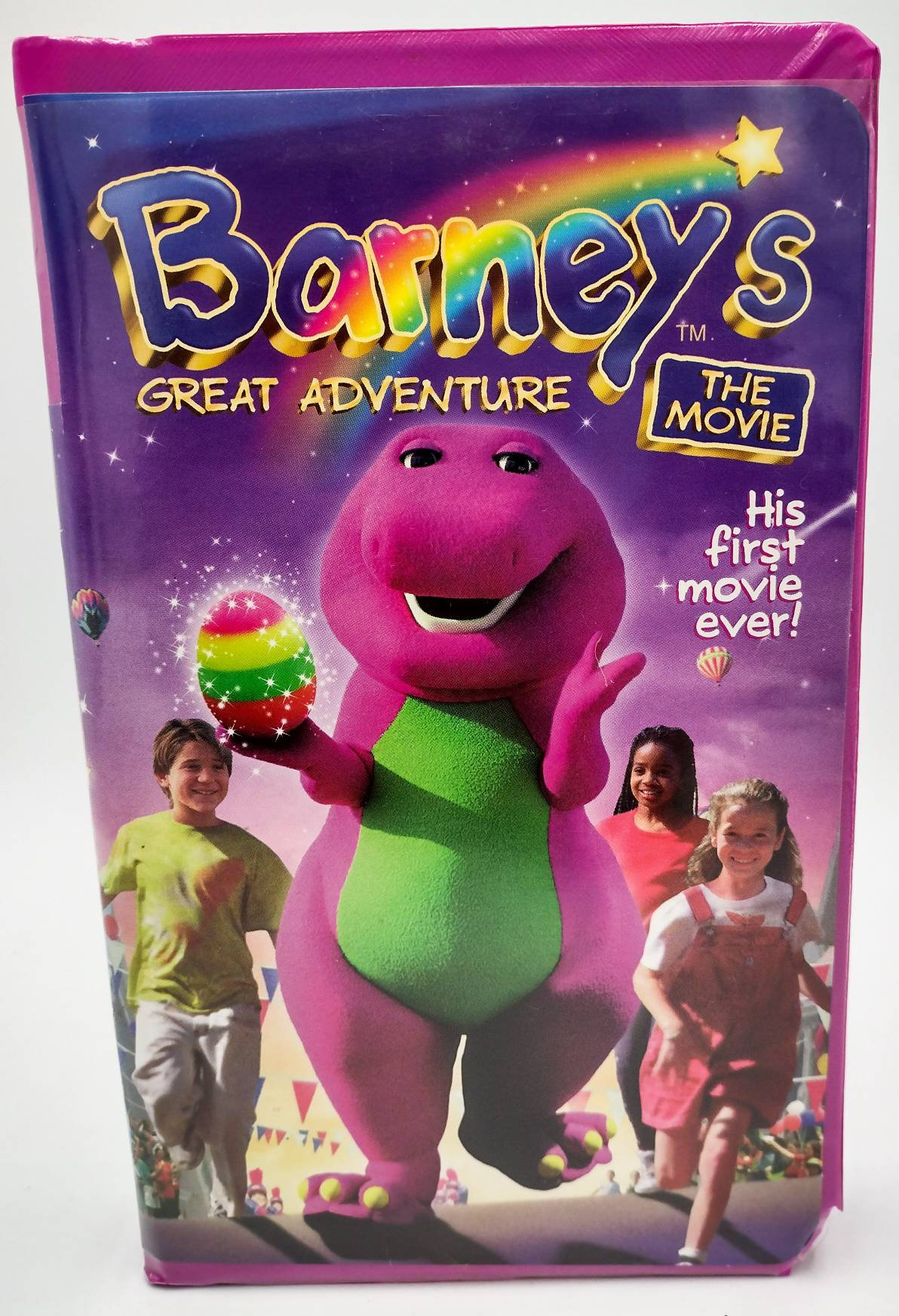 1998 Barney&#39;s Great Adventure - Barney&#39;s First Movie - Vintage VHS for sale  