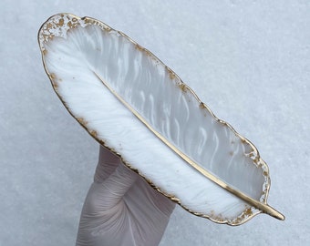 Feather Trinket Dish Etsy