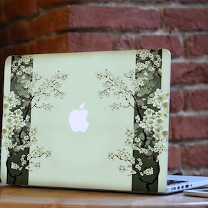 Sakura Macbook skin mint color Macbook Air Floral decal Macbook Pro 14 16 sticker MacBook Retina skin MacBook accessories