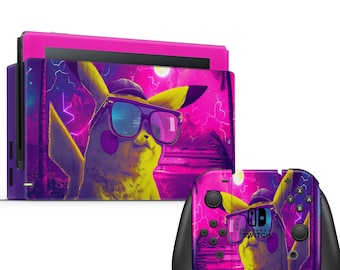 Nintendo Switch labubu Cute Pink Labubu Nintendo Switch Skin – Lux Skins Official