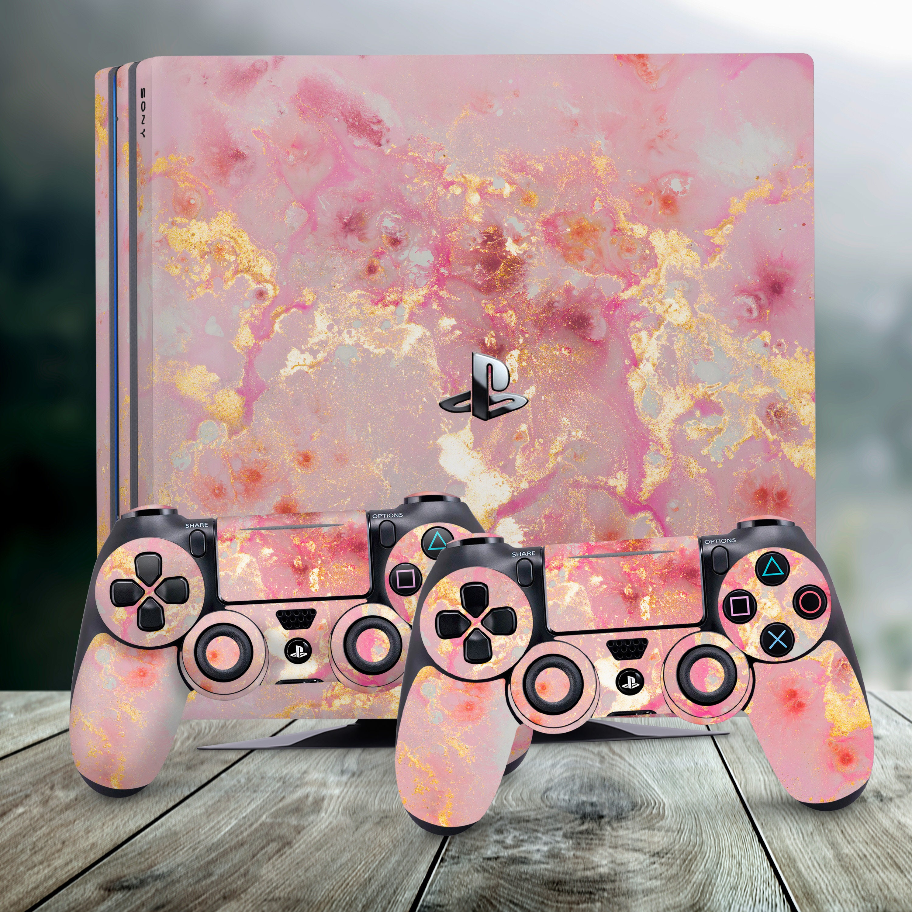 rose gold pink ps4 controller