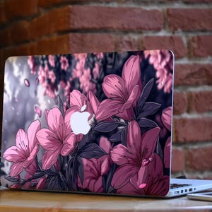 Floral Macbook skin Sakura Macbook Air decal Pinl Macbook Pro sticker MacBook Retina skin Stylish MacBook Pro 16 sticker MacBook Air 15 skin