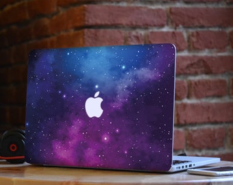 Space MacBook Pro Retina 13 Skin Stars MacBook Pro 16 Decal Blue Purple MacBook Air M1 Skin Starry Sky MacBook 15 inch Skin MacBook Pro Skin