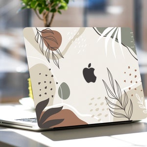 Beige Marble MacBook Skin Abstract MacBook Pro 14 16 MacBook Air Skin leaves decal MacBook Pro 15 Skin MacBook Skin Pastel Macbook 12