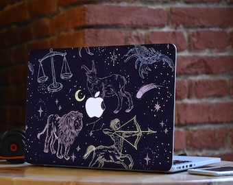 Sternbild Sternenhimmel Nacht MacBook Pro Skin, Space Cosmos Galaxy Astrologie MacBook Air Cover Wrap Aufkleber Aufkleber, MacBook 16" 15" 13"
