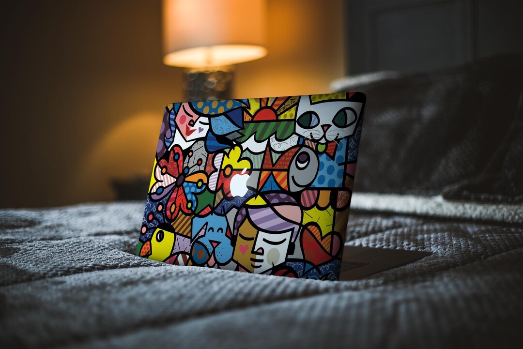 Pop Art MacBook Skin | Colorful Abstract Decal for MacBook Pro 14 16 13 ...