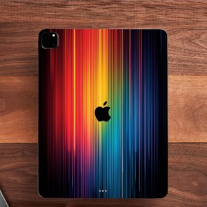 Rainbow iPad Skin Colorful striped iPad Pro 10.2 Decal iPad Air 4 Air 3 Skin Red blue iPad Pro 11 Sticker iPad Pro 12.9 2021 iPad Pro skin