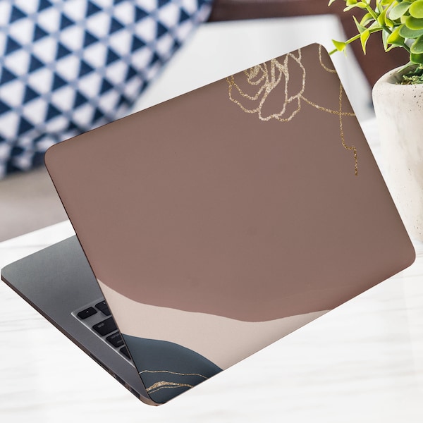 Adesivo in oro rosa per laptop Skin Laptop Vinyl Decal Dell Hp Lenovo Asus Chromebook Acer Laptop Sticker Skin per un computer portatile come regalo a sua moglie