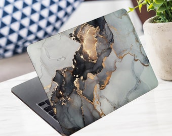 Marble Laptop Skin Sticker Gold Notebook Vinyl Decal Dell Hp Lenovo Asus Chromebook Acer Laptop Decal Cover Skin For Any Laptop Sticker