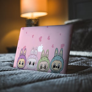 Skin de Monstruos para Macbook Skin rosa lindo para Macbook Skin de animal esponjoso Skin para Macbook Skin para Macbook Air 13 Skin para Macbook Pro 14 16 Skin para Macbook Air 15 calcomanía