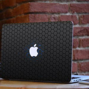 Honeycombs skin for Macbook Neon Skin Macbook black decal Macbook Vinyl stickers for Macbook Air 13 Macbook Retina 15 Macbook Pro