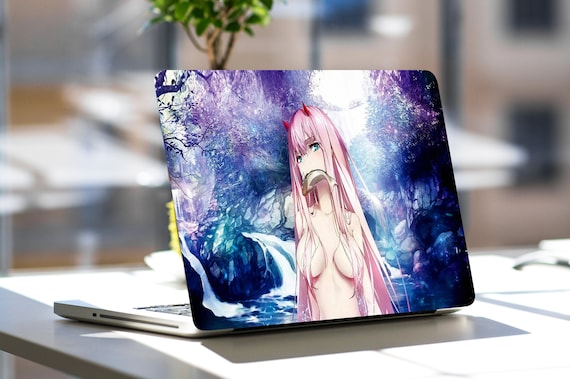 Anime Girl Laptop Skin Blue Pattern Lenovo Chromebook Acer Asus Decal Cover Vinyl Sticker Dell Nexus Chromebook 14 HP Pavilion Inspirion Etsy