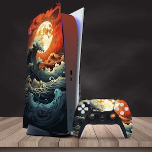 Playstation PS5 Skin - Artistic Ghost of Tsushima - Culture of Gaming