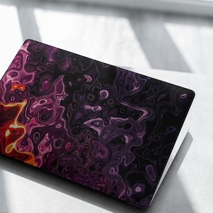 Purple Marble Laptop Skin Fire Notebook Vinyl Decal Dell Hp Lenovo Asus Chromebook Acer Laptop Decal Cover Skin For Any Laptop Sticker