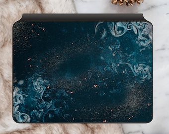 Night Moon Pattern iPad Skin 1/2/3 Magic Keyboard Skins Smart Keyboard Forest Mountains iPad Pro 12.9&quot; Gen3/4/5 Decals iPad 2021 Keyboard