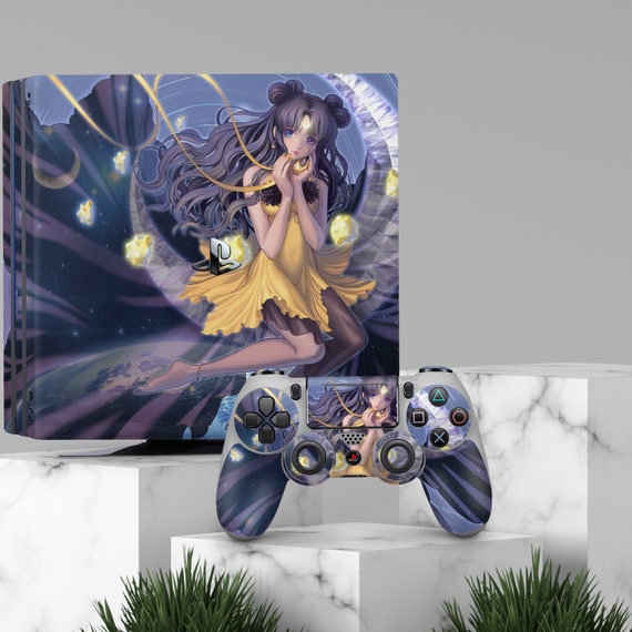 PS5 Skin Moon PS4 Girl Anime PS4 Sticker PS4 Sticker for Playstation Girl  Skin Pack Ps4gift for Girl,gift for Child,gift for Boyfriend 