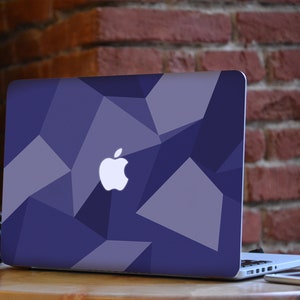 Pelle MacBook in vinile blu acciaio per MacBook Air 11/13 Pro 13/15/16 Touch Bar Retina Nome personalizzato Decalcomania in vinile