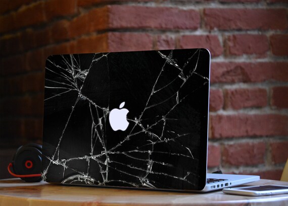 Black MacBook Skin Broken Glass MacBook Pro 14 16 MacBook Air Skin Unusual Decal MacBook Pro 15 Skin MacBook Skin Marble MacBook 12 Skin Etsy UK