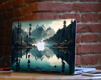 Lake MacBook skin Mountain Skin for Macbook Air 11/13 Pro 13/15/16 2008-2020 Forest MacBook Decal MacBook Air 15.3 2024, Gift for boyfriend