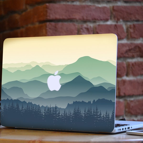 Forest skin for Macbook Blue Skin Macbook Mountain decal Macbook Vinyl stickers for Macbook Air 13 Macbook Retina 15 Macbook Pro