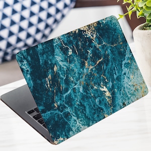 Laptop Stickers/Laptop Vinyl Decal for Dell Hp/Lenovo/Asus/Chromebook/Acer/Laptop Sticker/Any Laptop Cover/blue marble Skin