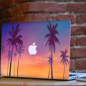 Palm tree skin for Macbook Tropical Skin Macbook Beach decal Macbook Vinyl stickers for Macbook Air 2024 Macbook Pro 14 Macbook Pro 16 skin