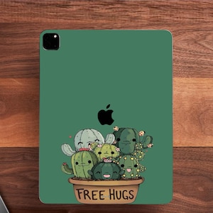 Cactus Floral Skin For iPad Olive iPad Air Decal iPad 12.9 Pro Skin iPad A16 Skin iPad Pro 11 A2761 sticker Cute ipad decal gift for child